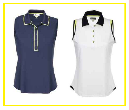 Greg Norman Key Largo ladies sleeveless golf shirts