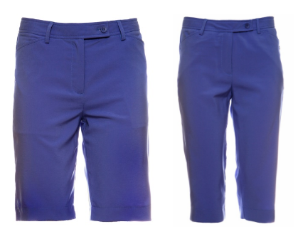 Cracked Wheat Ladies & Plus Size Victoria Golf Shorts and Allison Golf Capris - Uptown Girl (Periwinkle)