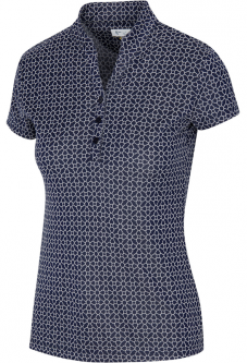 GN Ladies Trellis Jacquard Short Sleeve Button Golf Shirts - ESSENTIALS (Assorted Colors)