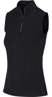 GN Ladies Apollo Sleeveless Zip Golf Shirts - ASTRAL (Black)