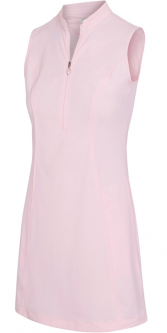 GN Ladies & Plus Size TECH WARP-KNIT Sleeveless Zip Golf Dress - ESSENTIALS (Assorted Colors)
