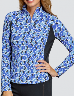 SPECIAL Tail Ladies Spencer Long Sleeve Print Golf Sun Shirts - SUBLIME SERENITY (Chrysolite)