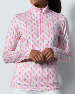 Daily Sports Ladies & Plus Size PERUGIA Long Sleeve Geometric Print Golf Shirts - Hamper