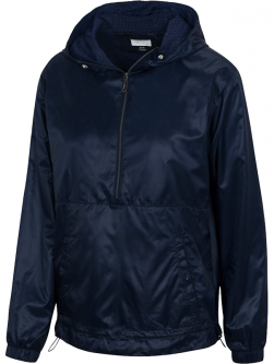 GN Ladies & Plus Size COLLINE Long Sleeve ½-Zip Hooded Anorak Golf Jackets - LUXE SPORT (Navy)
