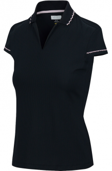 GN Ladies CHATEAU Short Sleeve Golf Polo Shirts - PROVENCE (Black)