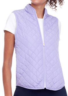 Swing Control Ladies QUILTED Sleeveless Full Zip Golf Vests - Assorted Colors