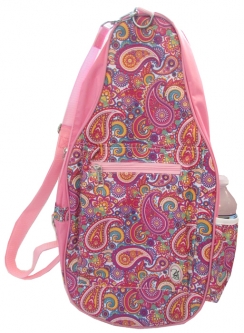 SALE NTB Women's Pickleball Bags - Ainsley (Pink Paisley with Light Pink)