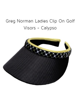 Greg Norman Ladies Clip On Golf Visors - Calypso