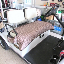 Classic Accessories Golf Cart Seat Blankets - Tan & Plaid
