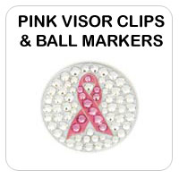 Pink Visor Clips & Ball Markers