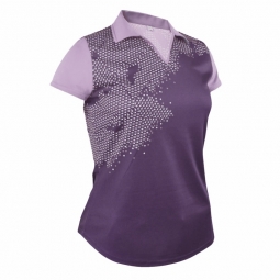 Monterey Club Ladies & Plus Size Sweet Sparkling Contrast Short Sleeve Golf Shirts - Assorted Colors