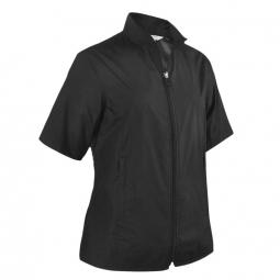 Monterey Club Ladies & Plus Size Lightweight Hi-Low Short Sleeve Wind Golf Jackets - Assorted Colors