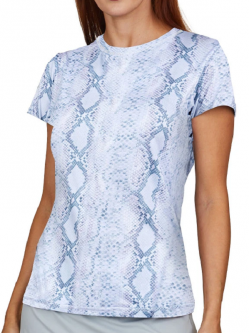 Sofibella Ladies & Plus Size Short Sleeve Tennis Shirts - UV FEATHER (Assorted Colors)
