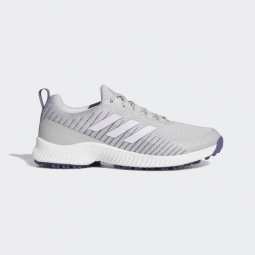 Adidas Ladies Response Bounce 2.0 Spikeless Golf Shoes - Cloud White/Purple Tint/Grey Two