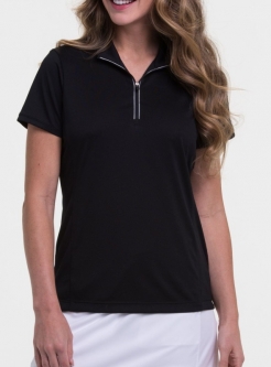 EP New York (EPNY) Ladies & Plus Size Short Sleeve Mock Golf Shirts - ESSENTIALS (Assorted)