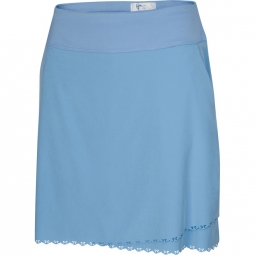 Greg Norman Ladies & Plus Size X-LITE 50 18" Pull On Golf Skorts - PORTICO (French Blue)