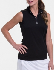 EP New York Ladies & Plus Size Sleeveless Mock Golf Shirts - ESSENTIALS (Assorted Colors)
