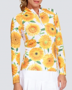 SPECIAL Tail Ladies Sunshine Long Sleeve Golf Sun Shirts - FUN IN THE SUN (Flower Burst)