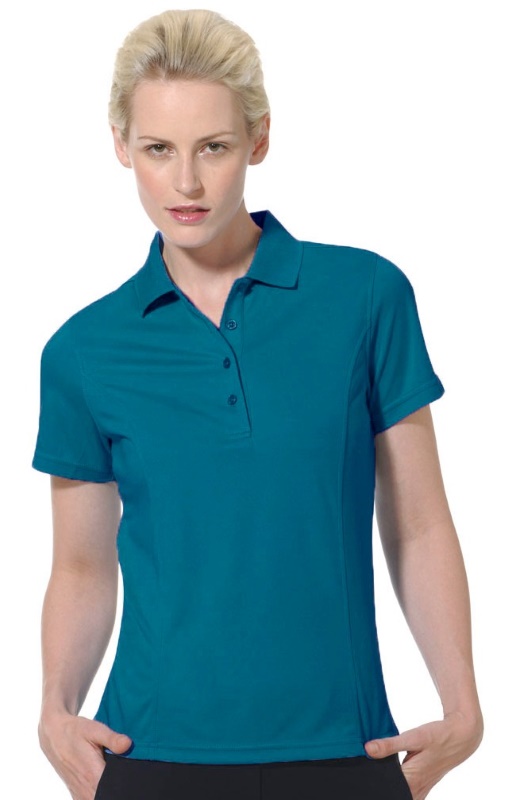 Monterey Club Ladies Dry Swing Crystal Detail Colorblock Sleeveless Polo Shirt #2093 