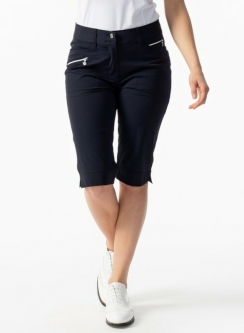 Daily Sports Ladies Miracle 24.5" Outseam Zip Front Golf Shorts - Navy