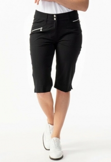 Daily Sports Ladies Miracle 24.5" Outseam Zip Front Golf Shorts - Black