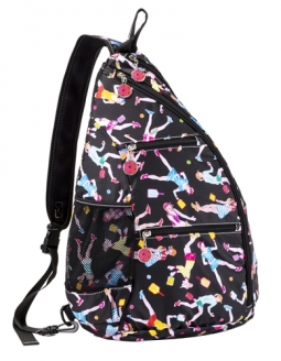 Sydney Love Ladies Pickleball Crossbody Backpack - Black Multi