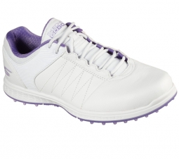 Skechers Ladies GoGolf PIVOT Golf Shoes - White/Purple