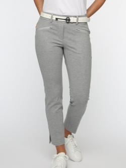 Belyn Key Women's Plus Size Commuter 27" Inseam Golf Crop Pants - ESSENTIALS (Gray)