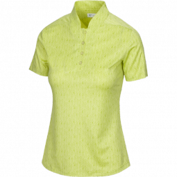 Greg Norman Ladies & Plus Size Daiquiri Short Sleeve Golf Shirts - JET SET (Chartruese)