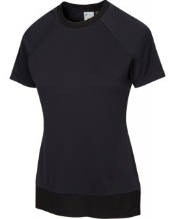 Greg Norman Ladies & Plus Size Monroe Short Sleeve Crew Golf Shirts - ESSENTIALS (Assorted Colors)