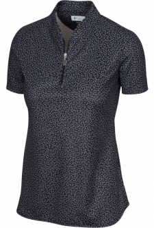 Greg Norman Ladies ML75 2Below Short Sleeve Golf Shirts - URBAN SAFARI (Black)
