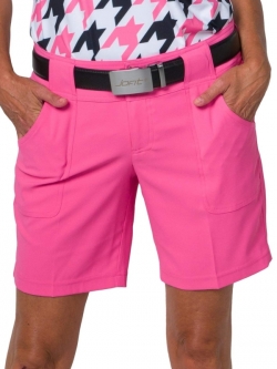 JoFit Ladies Belted Golf Shorts - Blanco (Candy Pink)