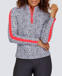 Tail Ladies Blythe Long Sleeve Print Golf Shirts - CANDY CRUSH (Lynx)