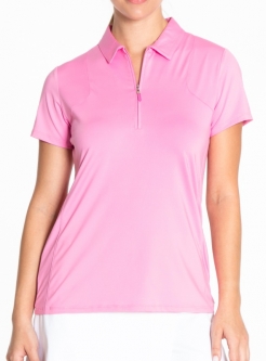 SPECIAL Sport Haley Ladies Aria Short Sleeve Golf Polo Shirts - ST. TROPEZ (Romance Pink