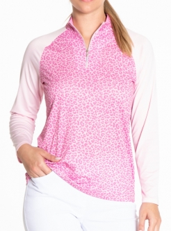 SPECIAL Sport Haley Ladies Lola Long Sleeve Print Golf Polo Shirts - ST. TROPEZ (Caddy)