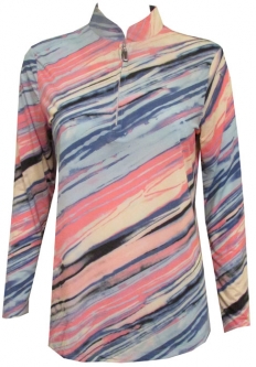 Jamie Sadock Ladies & Plus Size Long Sleeve Sunsense Golf Shirts - Slate
