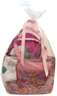 LGS Ladies Golf Cooler Tote Combo - Pink Paisley