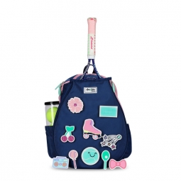 Ame & Lulu Girl's Little Patches Tennis Backpacks - Retro Vibes