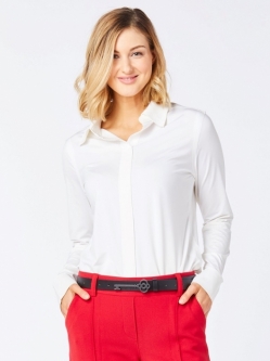 Belyn Key Ladies Keystone Long Sleeve Golf Polo Shirts - ESSENTIALS (Onyx or Chalk)