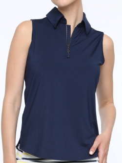 Belyn Key Ladies BK Sleeveless Golf Polo Shirts - ESSENTIALS (Ink)