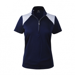 Monterey Club Ladies & Plus Size Rhinestones Short Sleeve Golf Shirts - Assorted Colors