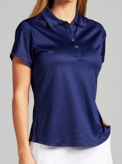 Bermuda Sands Ladies Charlee Short Sleeve Golf Polo Shirts - Nautical
