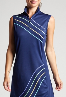 Bermuda Sands Ladies Freya Sleeveless Golf Dress - Nautical