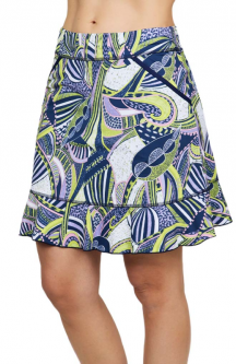 SPECIAL Sofibella Ladies & Plus Size 18" Pull On Print Golf Skorts - COLORS COLLECTION (Tropaze)