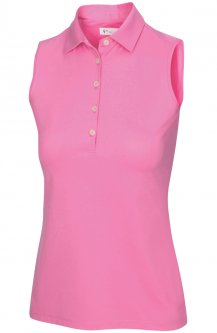 Greg Norman Ladies & Plus Size FREEDOM Sleeveless Golf Polo Shirts - ESSENTIALS (Assorted Colors)