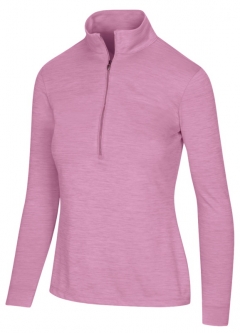 Greg Norman Ladies & Plus Size Utility Long Sleeve ½-Zip Mock Golf Shirts - ESSENTIALS (Assorted)