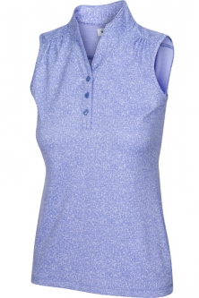 SPECIAL Greg Norman Ladies Heathered Dot Sleeveless Golf Shirts - ESSENTIALS (Assorted)
