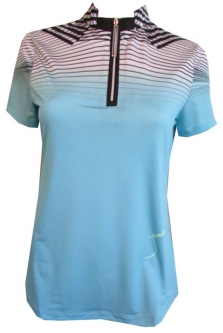 SPECIAL Jamie Sadock Ladies Short Sleeve Cooltrex Golf Shirts – Arabesque (Tropic)