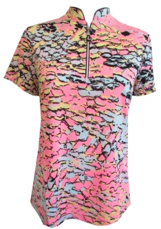 Jamie Sadock Ladies & Plus Size Short Sleeve Cooltrex Golf Shirts - Angel
