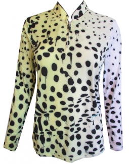Jamie Sadock Ladies & Plus Size Long Sleeve Sunsense Golf Shirts - Peeps